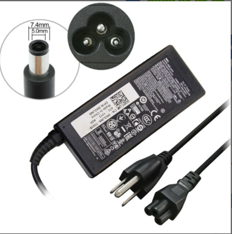 Sạc laptop Dell 19.5V-3.34A (Đầu kim) – ZIN
