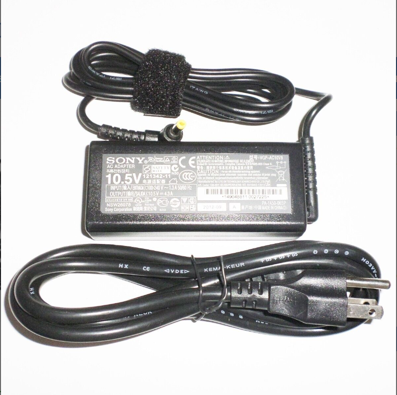 SẠC laptop SONY 10.5V-4.3A (Đầu vàng) – OEM – Vaio Duo Pro 11 13, SVD13, SVP13, VGP-AC10V10, VGP-AC10V9, ADP-50ZH – OEM