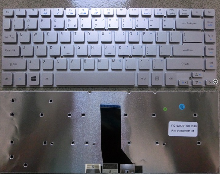 Bàn phím laptop Acer Aspire 3830 4755 4830, V3-431, V3-471, V3-472, Travelmate P245, Gateway NV47 – 4830 BẠC
