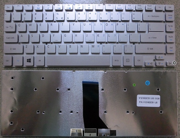 Bàn phím laptop Acer Aspire 3830 4755 4830, V3-431, V3-471, V3-472, Travelmate P245, Gateway NV47 – 4830 BẠC