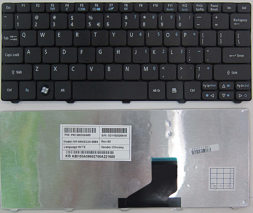 Bàn phím laptop Acer eMachines 350 355, Gateway LT21 LT22 LT23 LT25 LT27 LT28 LT32 LT40 – D255/532