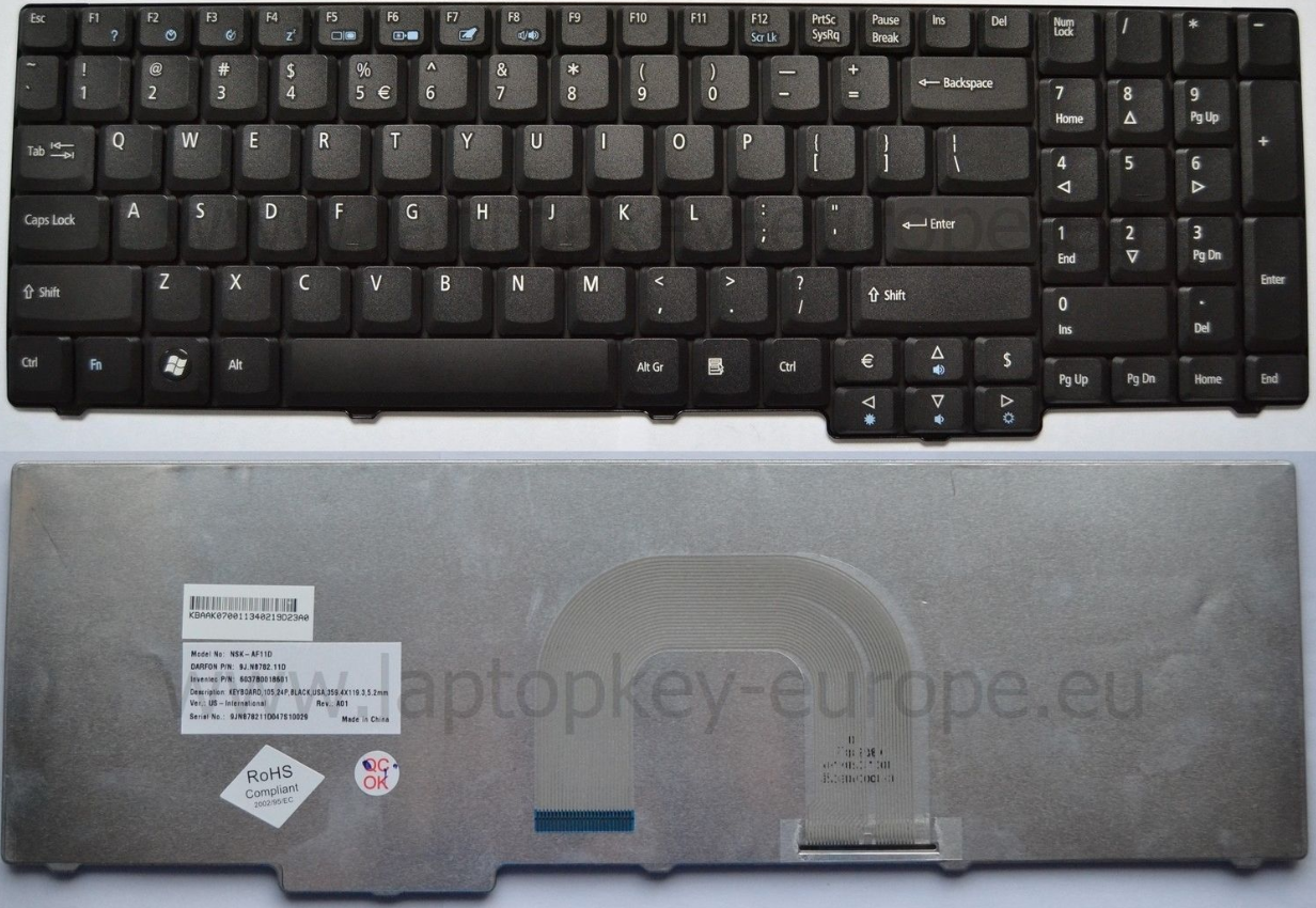 Bàn phím laptop Acer Aspire 9800 9810 – 9800/9810