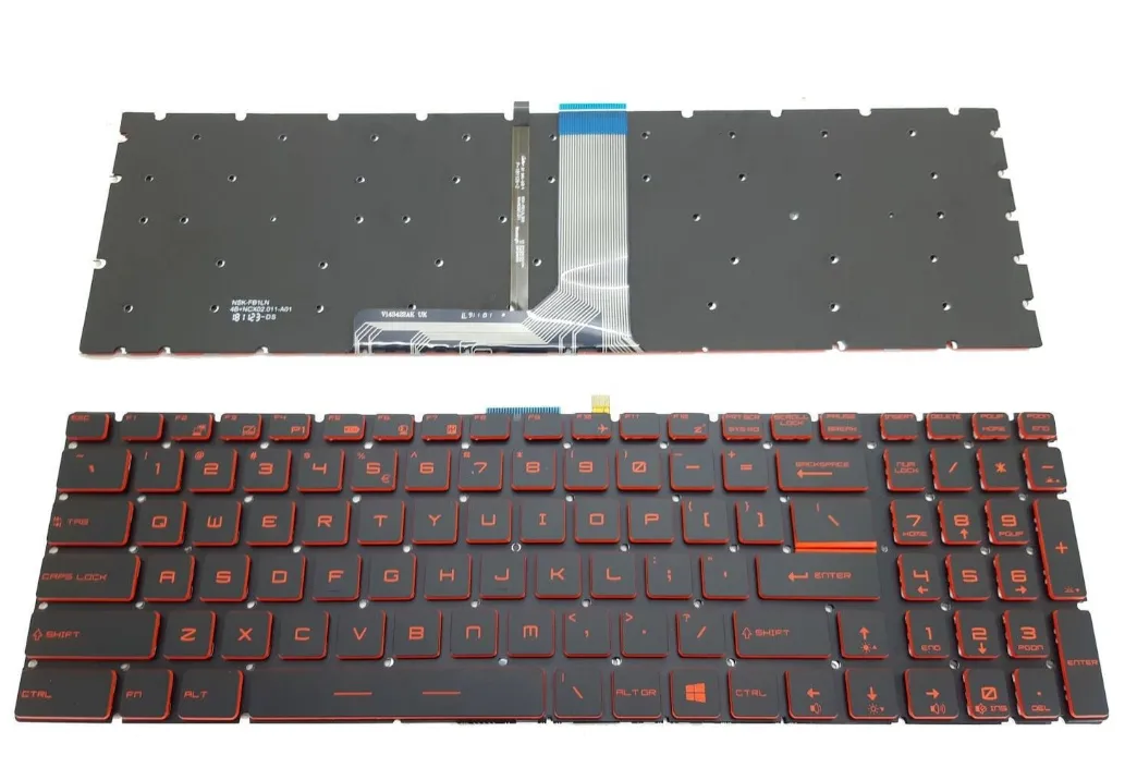 Bàn phím laptop MSI Steelseries CX62 CX72 GE62 GE72 GS60 GS70 GV62 GT62 GT72 GL62 GL72 WS60 GP63 GP73 GF62 GF72 (LED ĐỎ, BH 6TH )