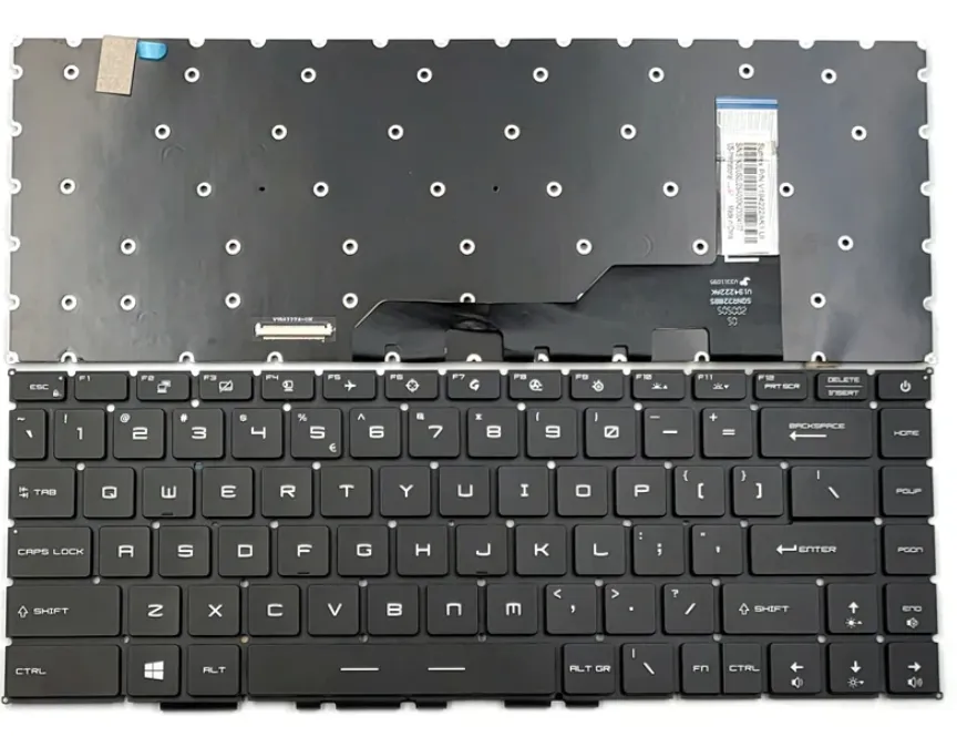 Bàn phím laptop MSI Stealth GS66, Raider GE66, Vector GP66, MSI Modern 14 B11ML B11MO B11MU B11SB B11S B4MW B45MW, Modern 15 M15 A4M A5M, MS-14D3, MS-16V1, MS-1541, MS-1542, MS-1552 (LED ARGB, BH 6TH) *SOCKET CÀI*