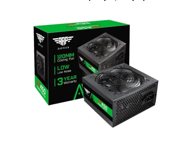 Nguồn AAP 450W Chính hãng (4+4pin, 6+2pin, Dây ngắn, Kèm dây nguồn)