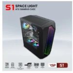 Case VSP S1 ATX LED ARGB Black (380X210X445mm, Dãy Led RGB, Fan trước 3x120mm/2x140mm, Fan đuôi 1x120mm ko kèm, Fan trên 2x120mm/2X140mm ko kèm, 1xUSB3.0, 2xUSB2.0, 2xHDD, 2xSSD, Nguồn dưới)(Liên hệ nhân viên kinh doanh để được giá tốt hơn)