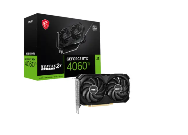 VGA MSI RTX 4060 Ti VENTUS 2X BLACK 8G OC