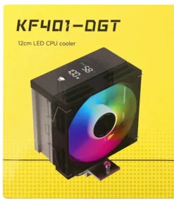 Tản nhiệt khí CPU LEOPARD KF401 Black 1 fan 12cm LED Auto (115x/1200/1700/AMD)