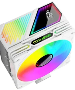 Tản nhiệt khí CPU COOLMOON GT600 White 1 fan 12cm LED (115x/1200/1700/AMD/HFAN 4Pin PWM/LED 3Pin ARGB)