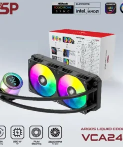 Tản nhiệt nước VSP VSP VCA240 Black (120*120*25 (mm) LGA115X/ 1200 / 1700 / 1366 - LGA2011 / 2066 / AMD FM2 / FM2+ / AM3 / AM3+ / AM4 / AM5) FV