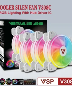 Bộ kit 3 Fan Led RGB + Hub VSP V308C (Màu trắng)