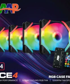 Bộ kit 4 Fan Led RGB + Hub AAP ICE4