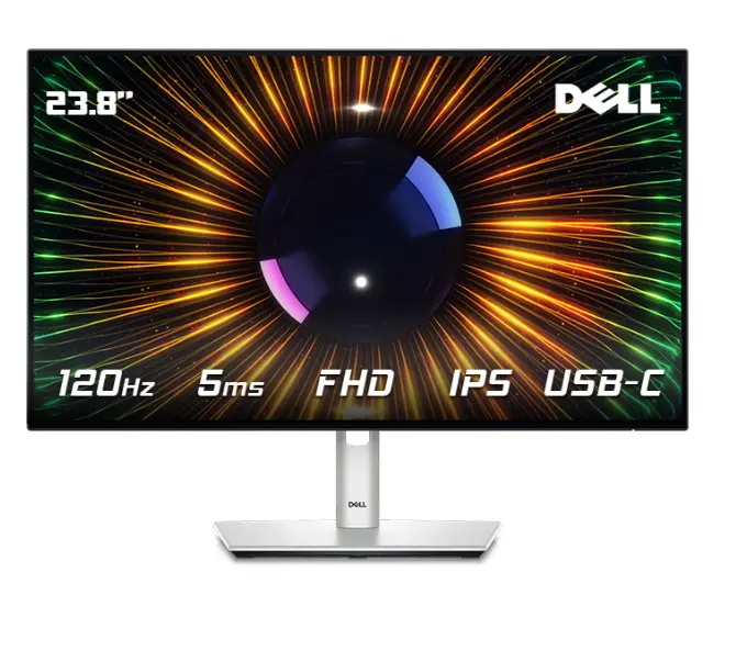 LCD 23.8' DELL Ultrasharp U2424H Chuyên đồ họa Chính hãng FV (IPS - VGA, HDMI, DP, USB Type-C, 1920x1080, 120Hz, 3 cạnh viền mỏng)