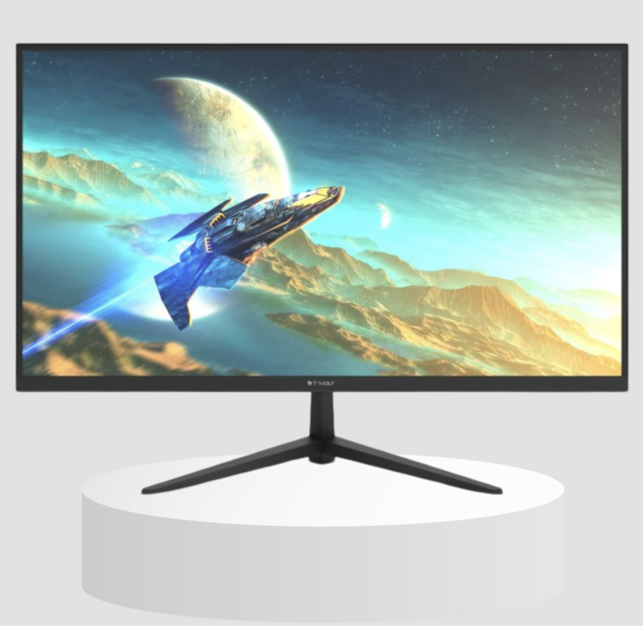 LCD 22'' T-WOLF TW-F22IFHD100 FV (22"Flat/LED IPS/1920x1080/100Hz/1ms/VGA-HDMI-SPK/HDMI Cable/Adaptor 12V-2.5A)