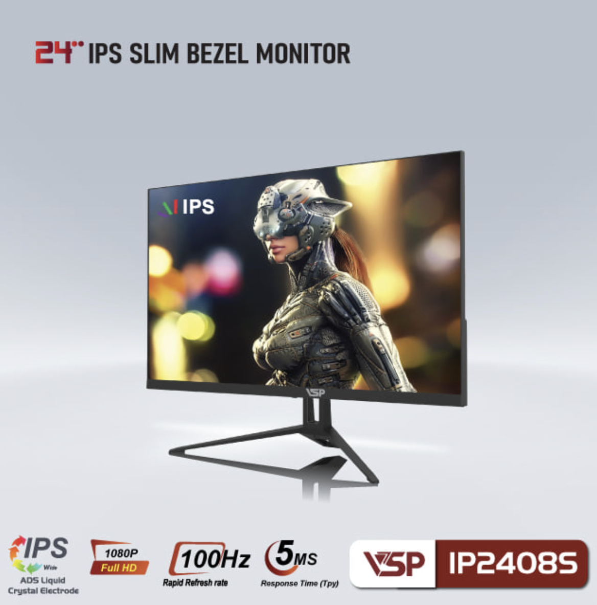 LCD VSP 23.8'' IP2408S Black