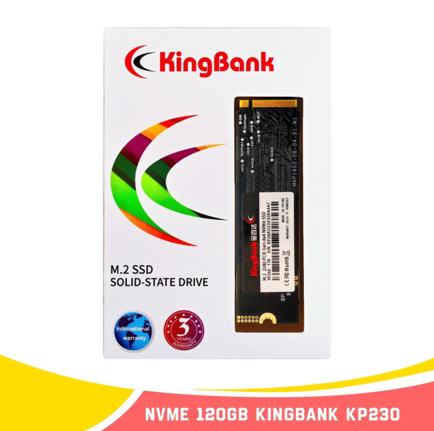 SSD M.2 PCIe 120G KINGBANK KP230 NVMe Gen3x4 Chính hãng FV ( không dùng cho Laptop)